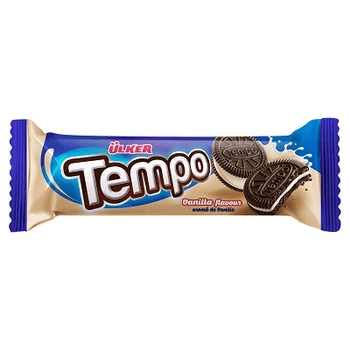 Šokolādes cepumi ar vaniļas krēmu, TEMPO, Ulker, 61g