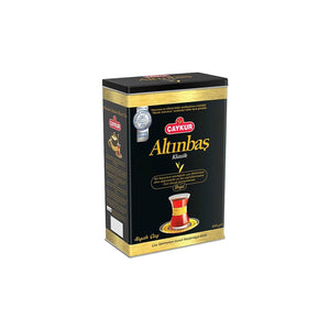 Caykur Altınbaş melnā tēja, metāla kastē, 400g